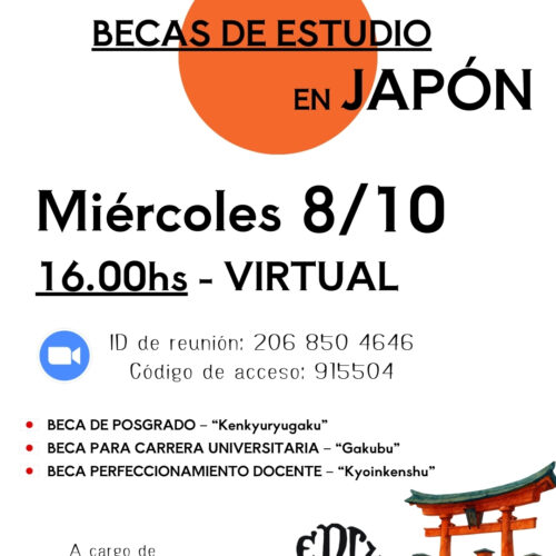 INVITACIÓN – BECAS EN JAPÓN