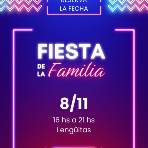 FIESTA DE LA FAMILIA – 8 DE NOVIEMBRE