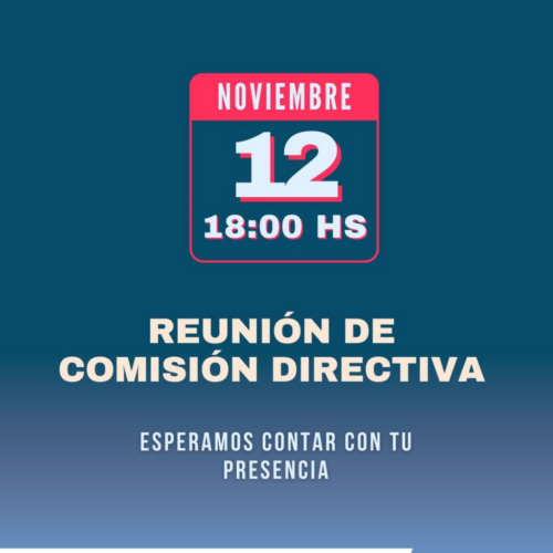 REUNIÓN DE COMISIÓN DIRECTIVA – ASOCIACIÓN COOPERADORA